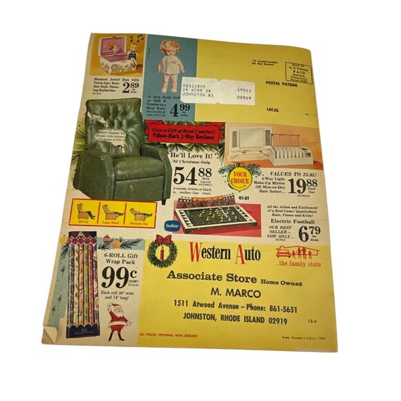 Vintage Rare 1971 Western Auto Holiday Christmas Gift Catalog - Picture 8 of 10